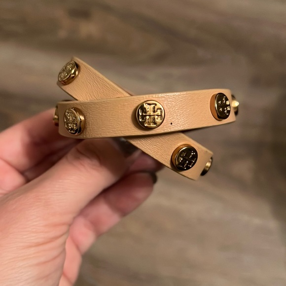 Tory Burch Jewelry - tory burch leather wrap bracelet